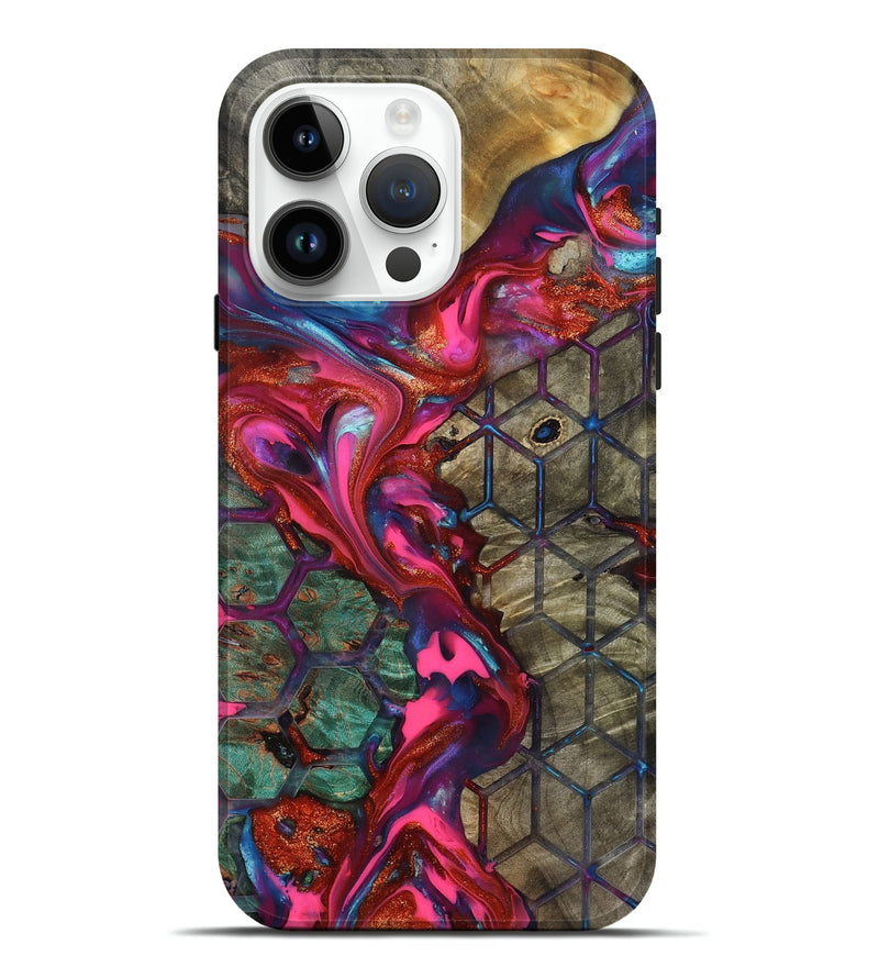 iPhone 15 Pro Max Wood Live Edge Phone Case - Ayah (Pattern, 819132)