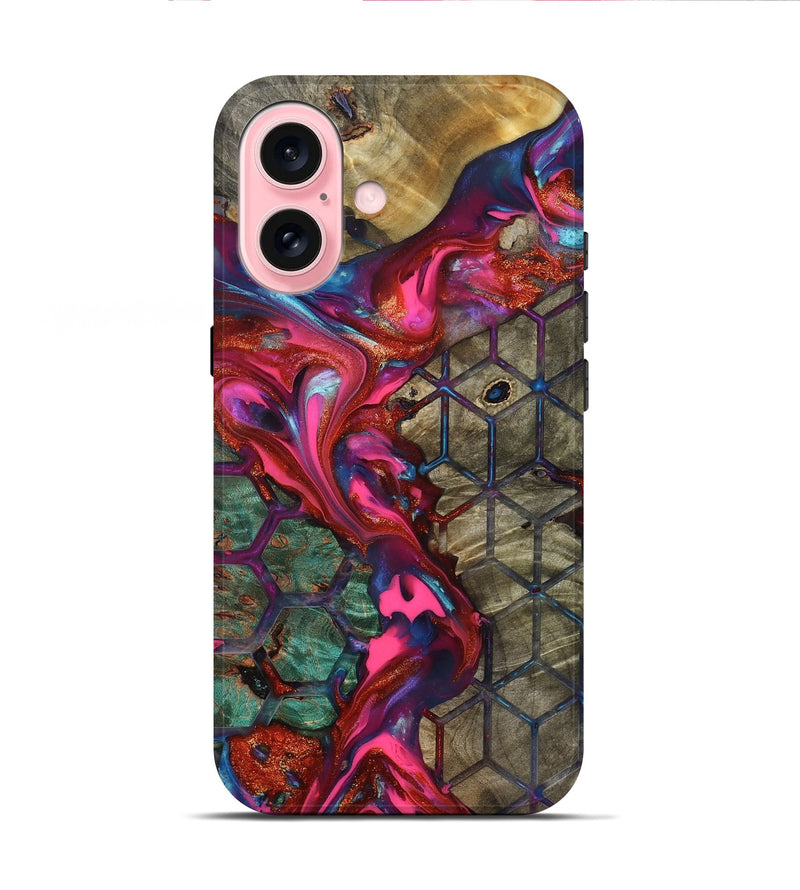 iPhone 16 Wood Live Edge Phone Case - Ayah (Pattern, 819132)