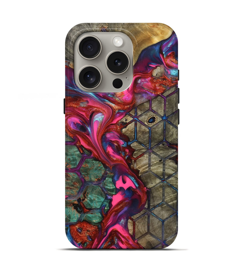 iPhone 16 Pro Wood Live Edge Phone Case - Ayah (Pattern, 819132)