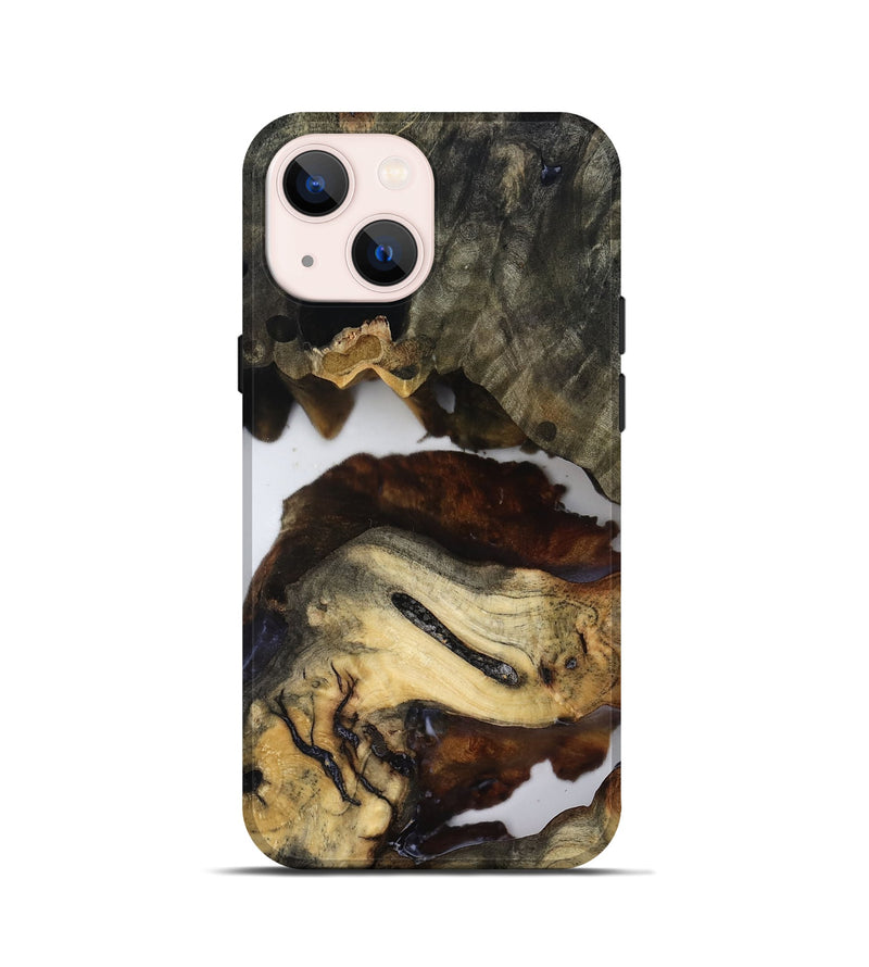 iPhone 13 mini Wood Live Edge Phone Case - Jerald (Clear, 819133)