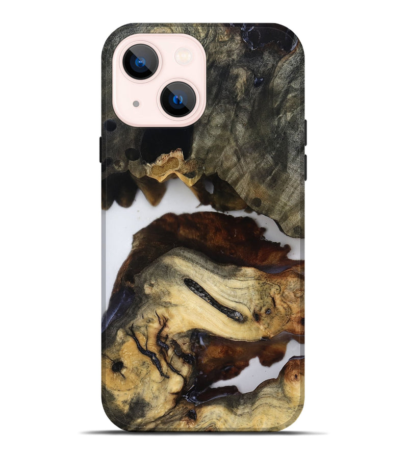 iPhone 14 Plus Wood Live Edge Phone Case - Jerald (Clear, 819133)