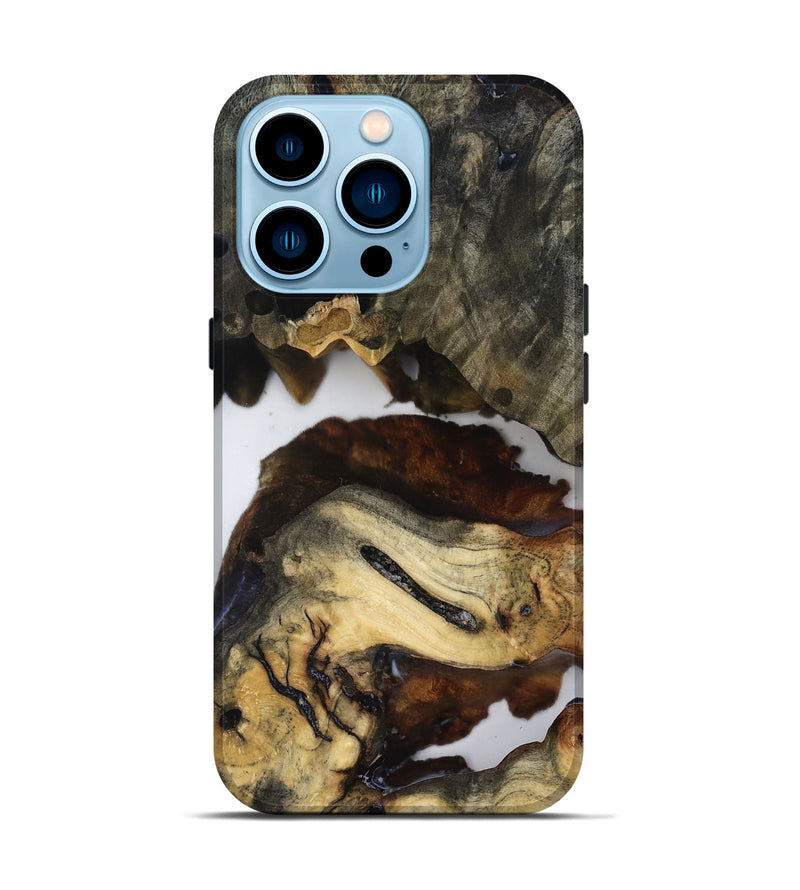 iPhone 14 Pro Wood Live Edge Phone Case - Jerald (Clear, 819133)