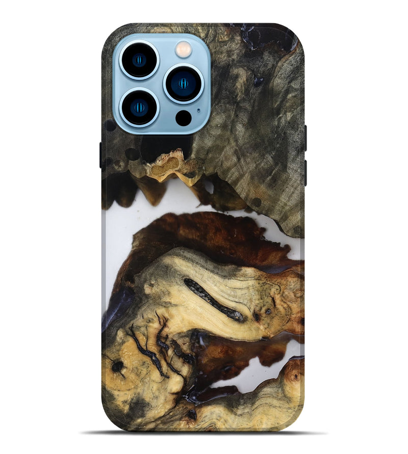 iPhone 14 Pro Max Wood Live Edge Phone Case - Jerald (Clear, 819133)