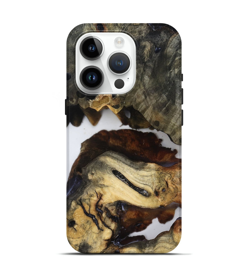 iPhone 15 Pro Wood Live Edge Phone Case - Jerald (Clear, 819133)