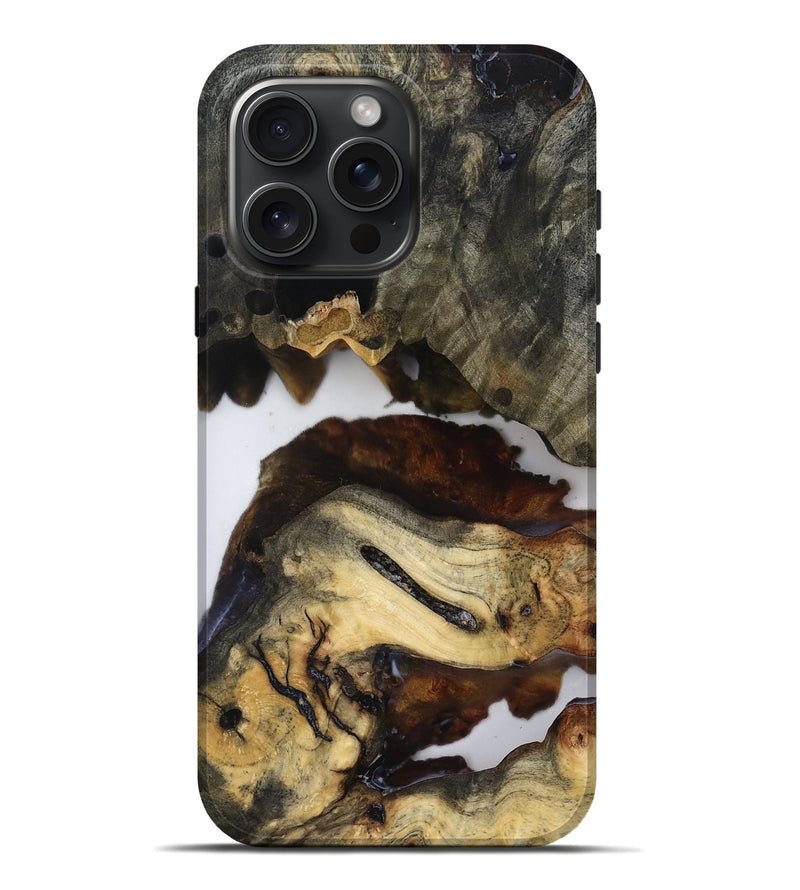 iPhone 16 Pro Max Wood Live Edge Phone Case - Jerald (Clear, 819133)