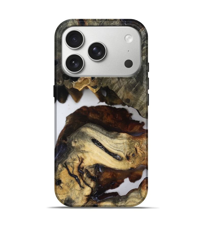 iPhone 17 Pro Wood Live Edge Phone Case - Jerald (Clear, 819133)