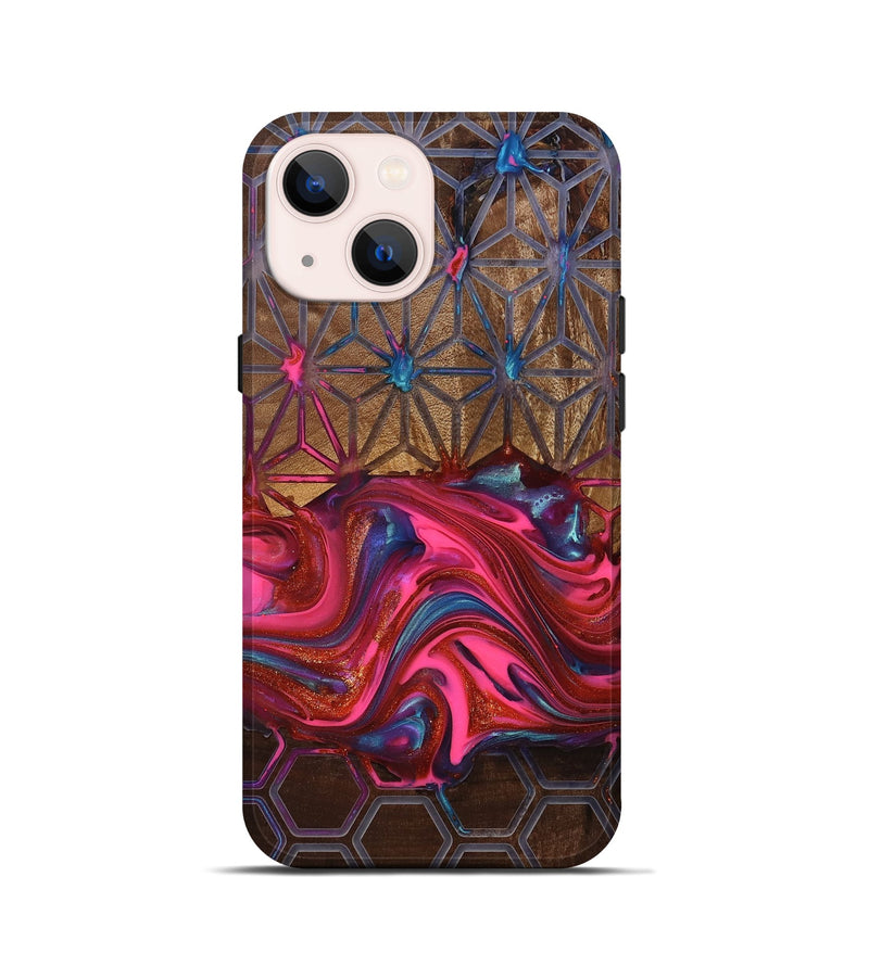 iPhone 13 mini Wood Live Edge Phone Case - Tomeka (Pattern, 819135)