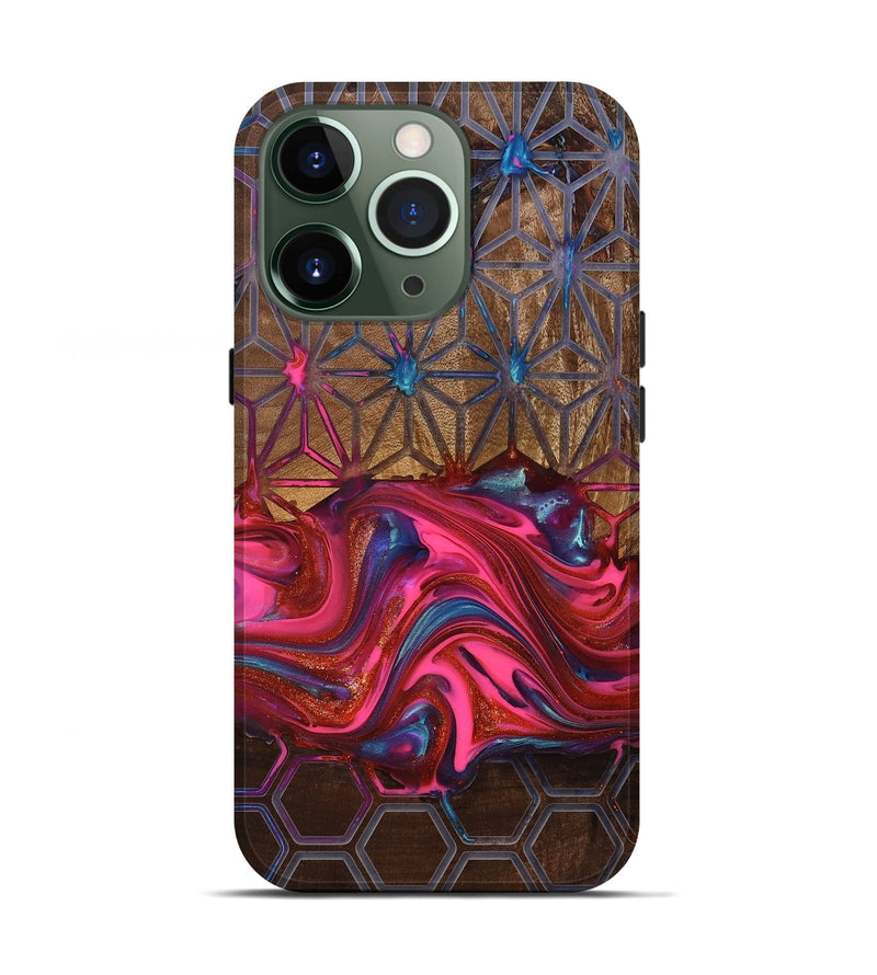 iPhone 13 Pro Wood Live Edge Phone Case - Tomeka (Pattern, 819135)