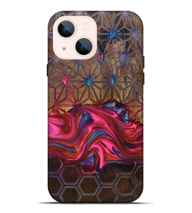 iPhone 14 Plus Wood Live Edge Phone Case - Tomeka (Pattern, 819135)