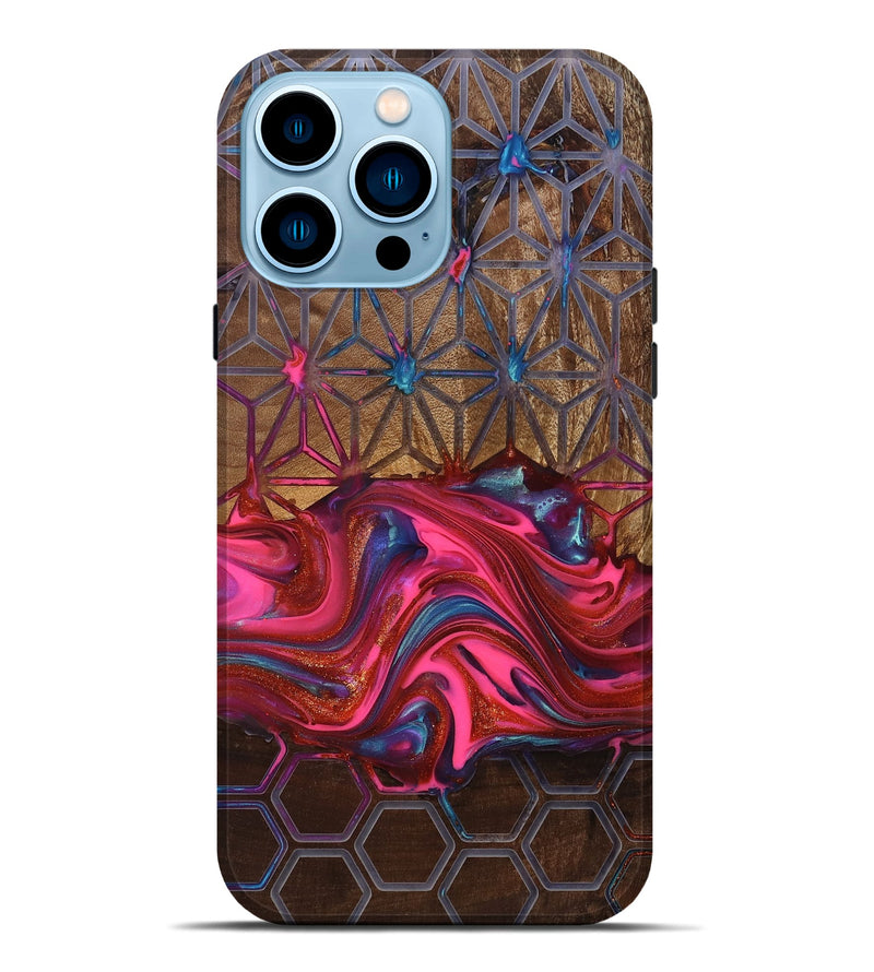 iPhone 14 Pro Max Wood Live Edge Phone Case - Tomeka (Pattern, 819135)