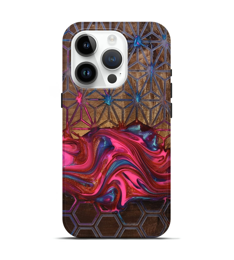iPhone 15 Pro Wood Live Edge Phone Case - Tomeka (Pattern, 819135)