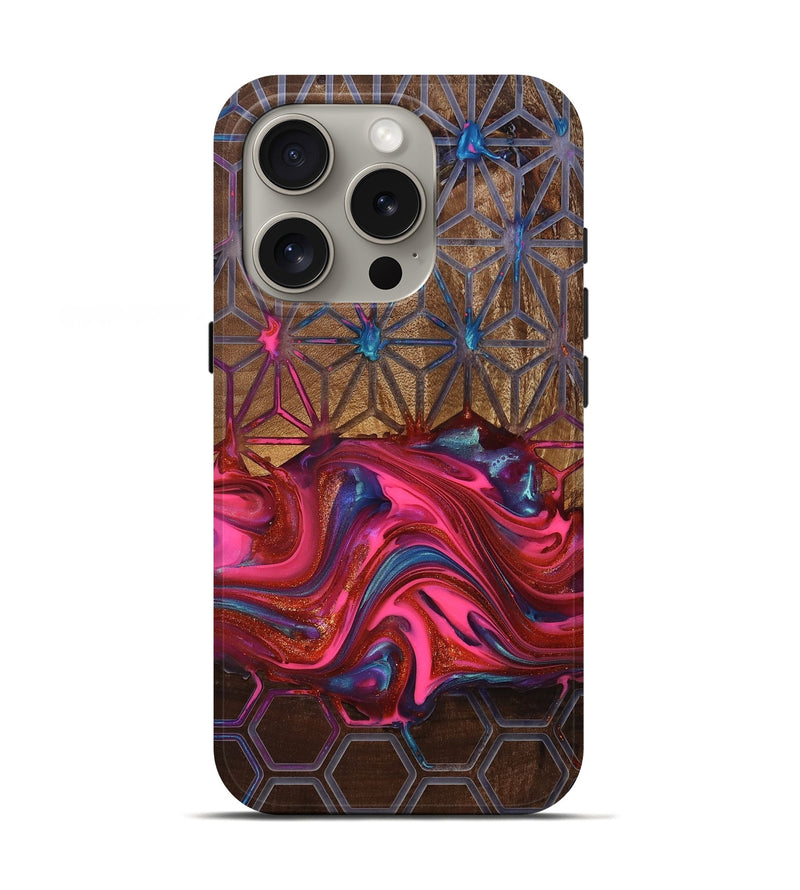 iPhone 16 Pro Wood Live Edge Phone Case - Tomeka (Pattern, 819135)