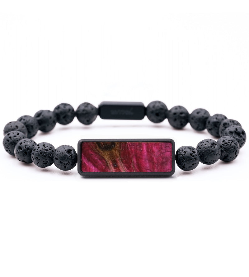 Lava Bead Wood Bracelet - Georgia (Wood Burl, 819147)