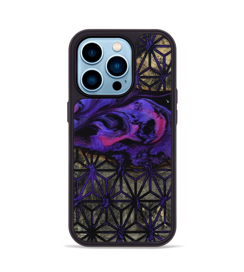 iPhone 14 Pro Wood Phone Case - Kamron (Pattern, 819170)