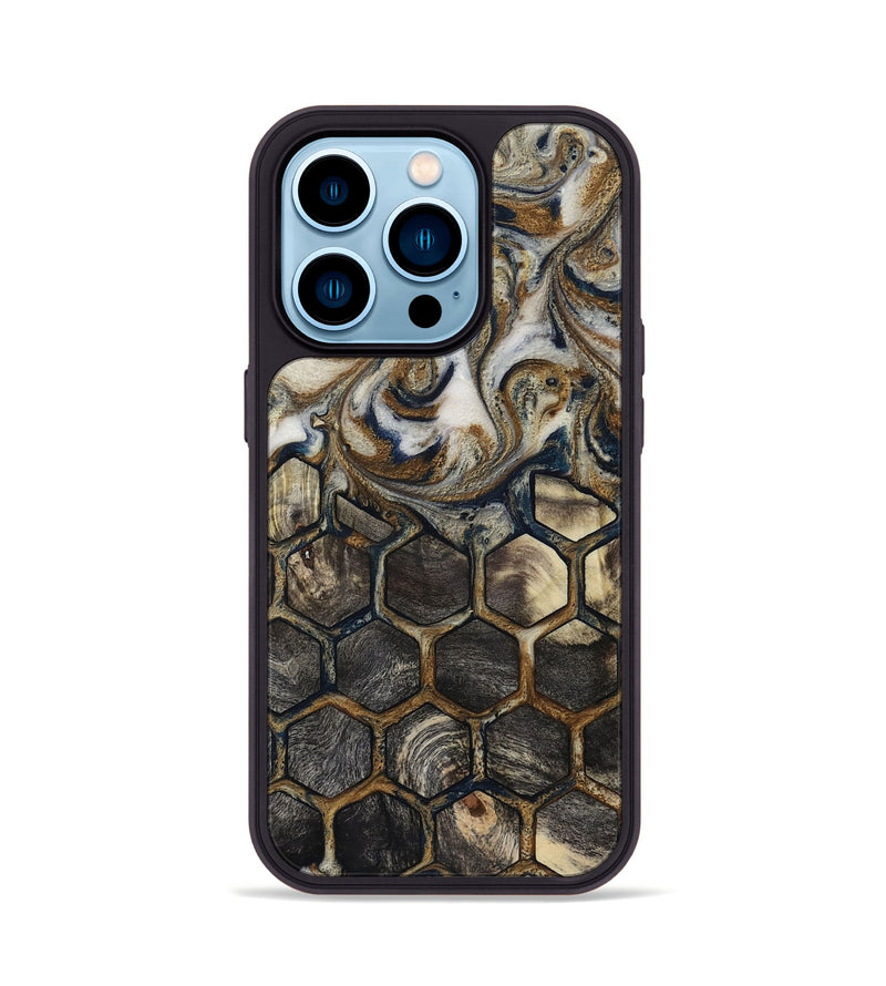 iPhone 14 Pro Wood Phone Case - Mariel (Pattern, 819171)