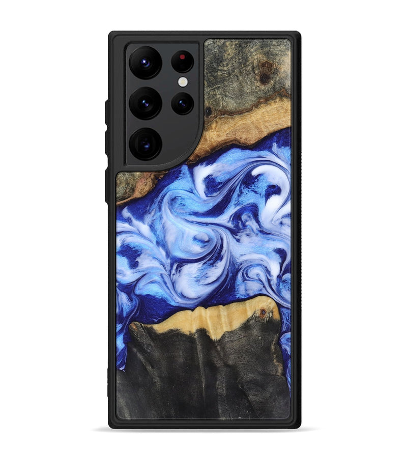 Galaxy S22 Ultra Wood Phone Case - Jones (Blue, 819172)