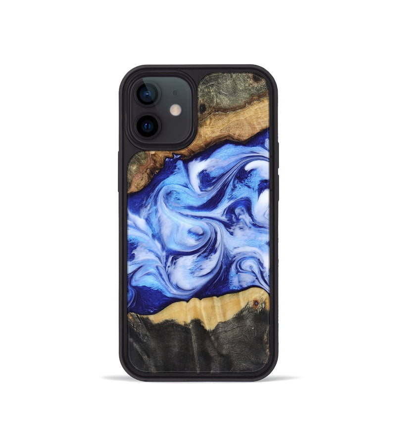 iPhone 12 mini Wood Phone Case - Jones (Blue, 819172)
