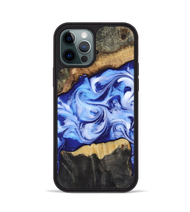 iPhone 12 Pro Wood Phone Case - Jones (Blue, 819172)