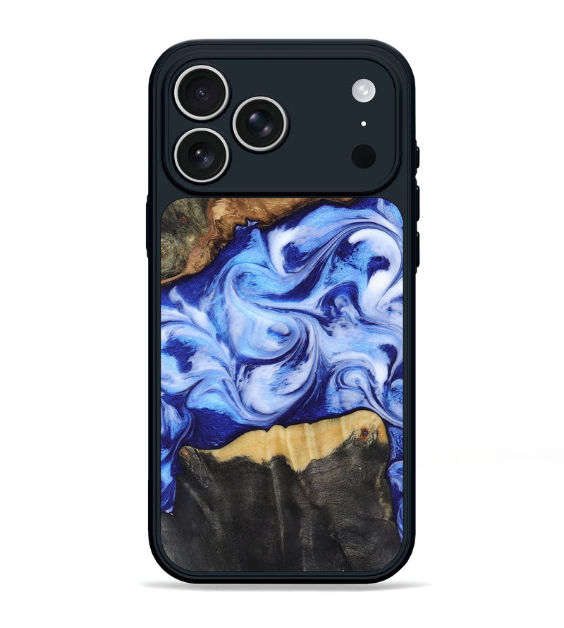 iPhone 17 Pro Max Wood Phone Case - Jones (Blue, 819172)