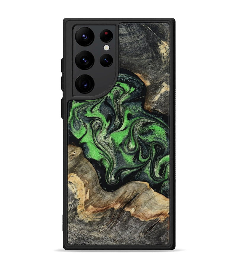 Galaxy S22 Ultra Wood Phone Case - Eulalia (Green, 819173)
