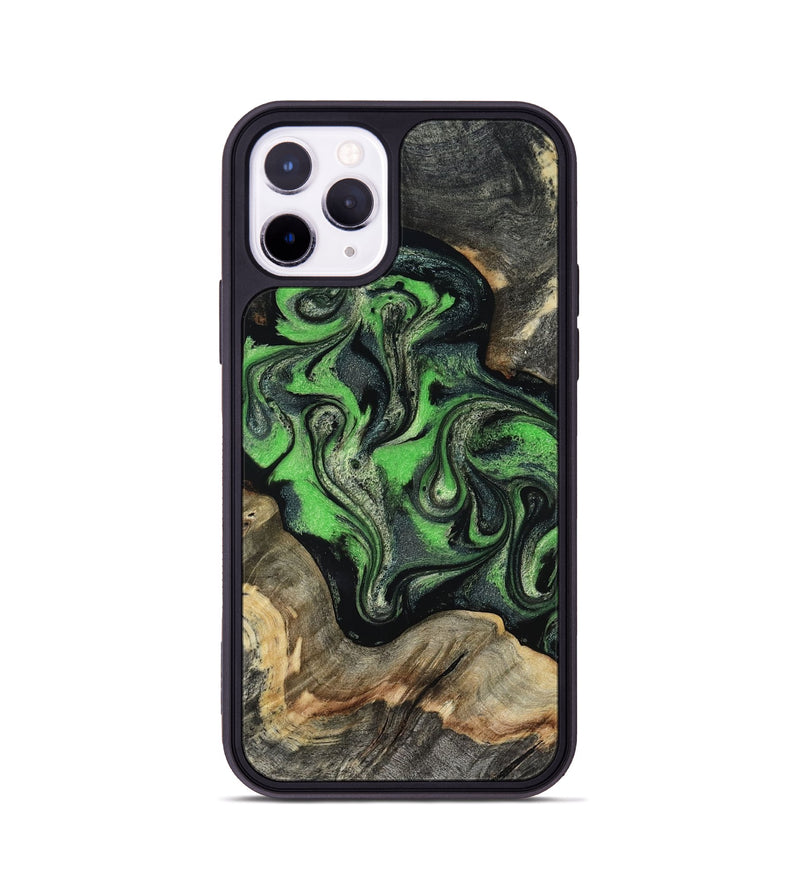 iPhone 11 Pro Wood Phone Case - Eulalia (Green, 819173)