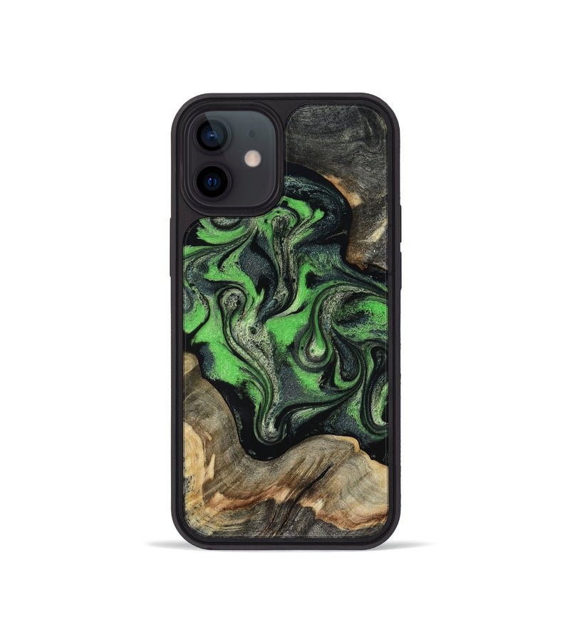 iPhone 12 mini Wood Phone Case - Eulalia (Green, 819173)