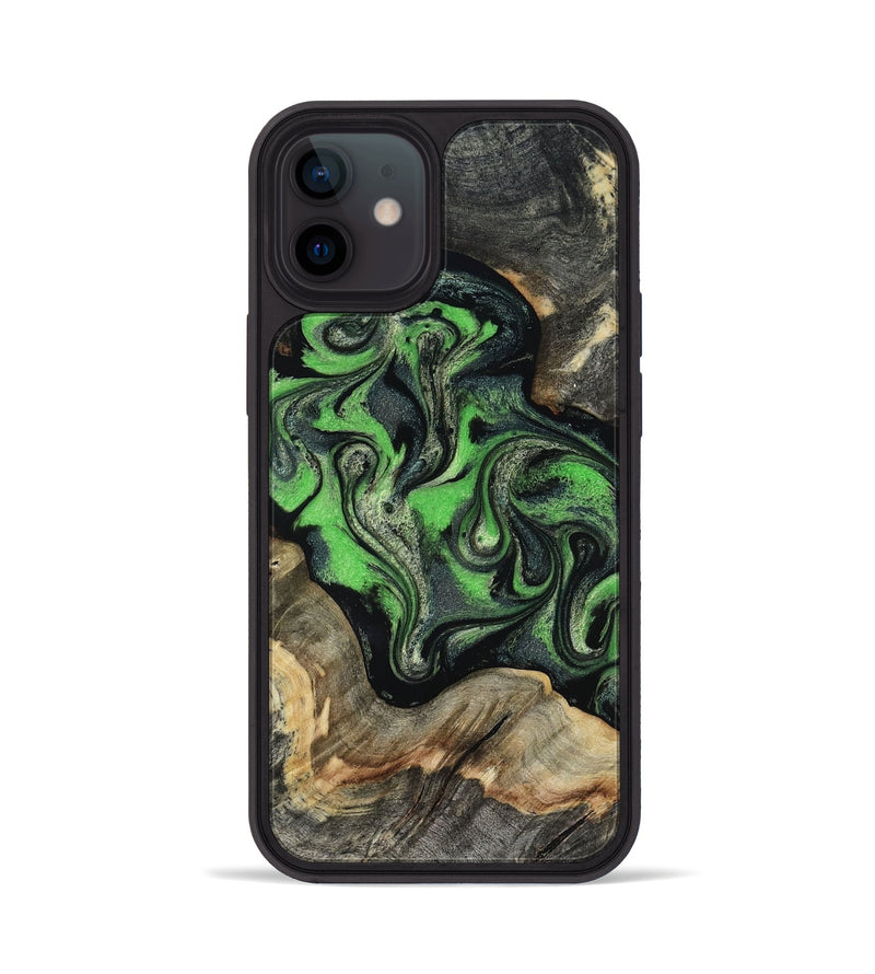 iPhone 12 Wood Phone Case - Eulalia (Green, 819173)