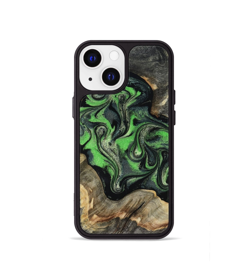 iPhone 13 mini Wood Phone Case - Eulalia (Green, 819173)
