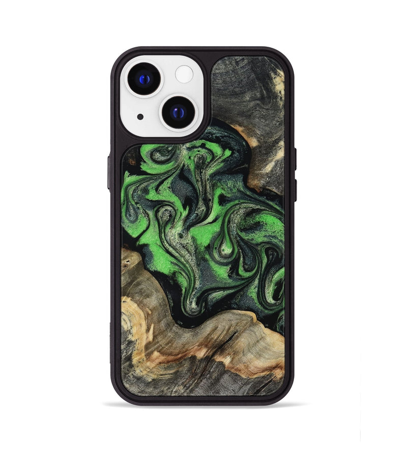 iPhone 13 Wood Phone Case - Eulalia (Green, 819173)