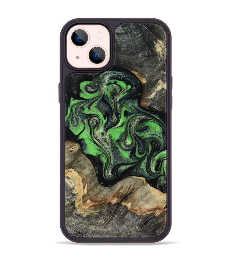 iPhone 14 Plus Wood Phone Case - Eulalia (Green, 819173)