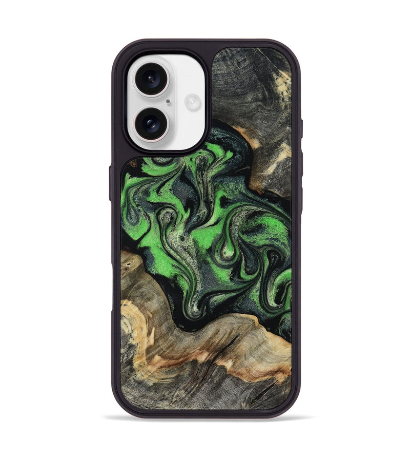 iPhone 17 Wood Phone Case - Eulalia (Green, 819173)