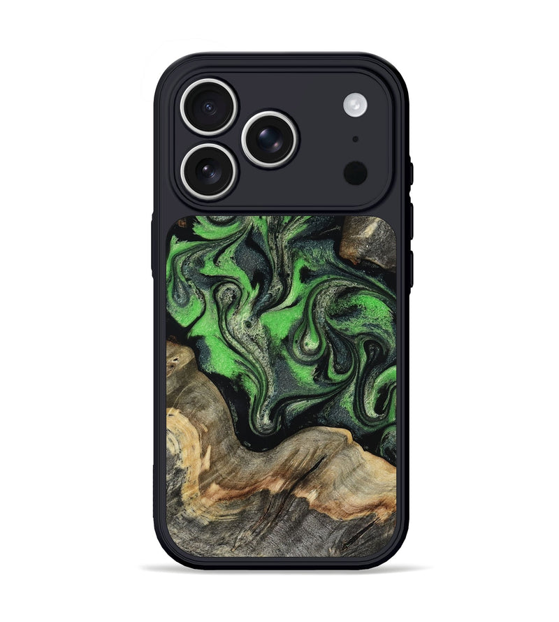 iPhone 17 Pro Wood Phone Case - Eulalia (Green, 819173)