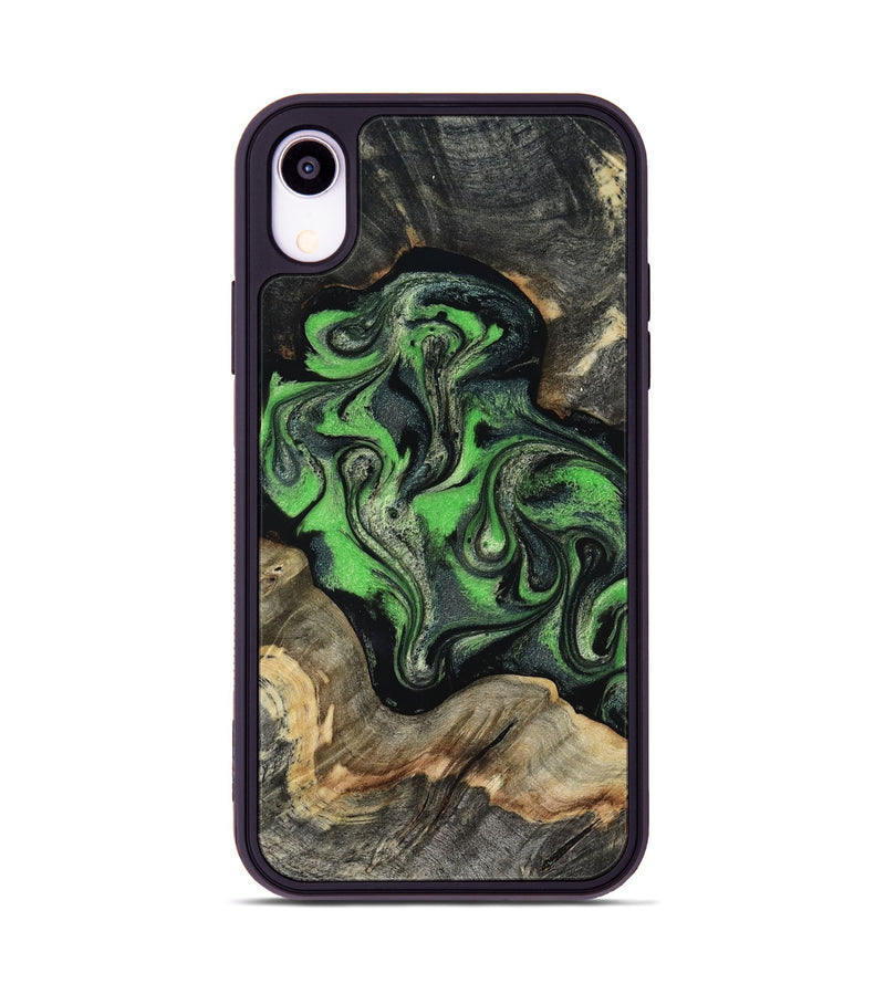 iPhone Xr Wood Phone Case - Eulalia (Green, 819173)