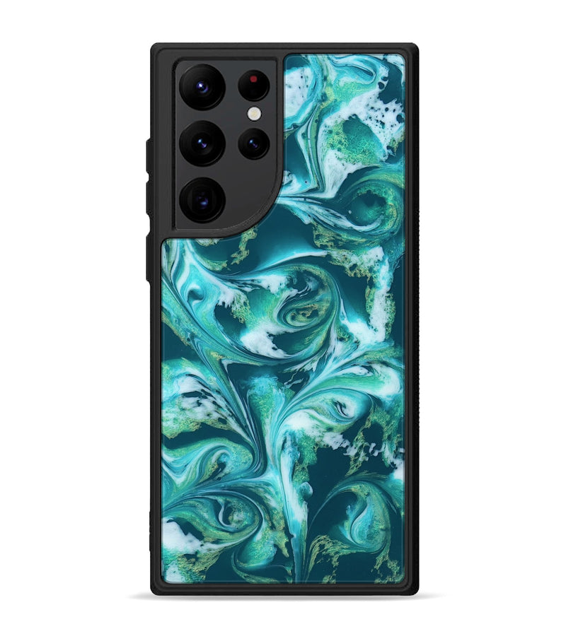 Galaxy S22 Ultra ResinArt Phone Case - Bettie (Green, 819174)
