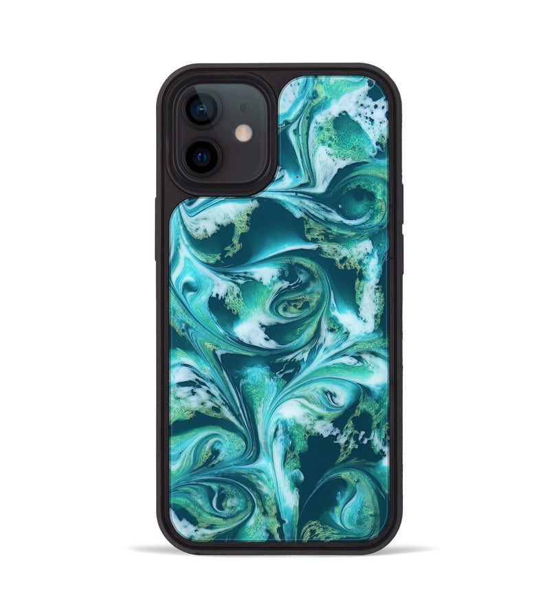 iPhone 12 ResinArt Phone Case - Bettie (Green, 819174)