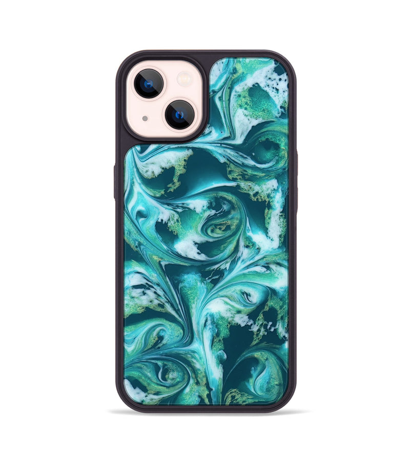 iPhone 14 ResinArt Phone Case - Bettie (Green, 819174)