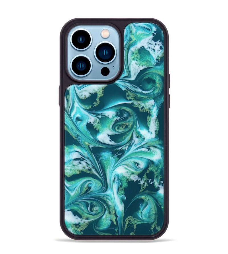 iPhone 14 Pro Max ResinArt Phone Case - Bettie (Green, 819174)