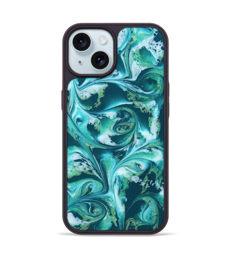 iPhone 15 ResinArt Phone Case - Bettie (Green, 819174)