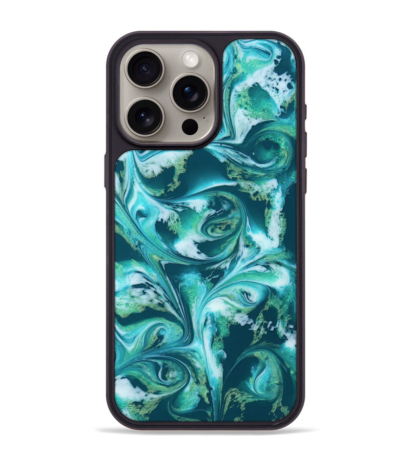 iPhone 15 Pro Max ResinArt Phone Case - Bettie (Green, 819174)
