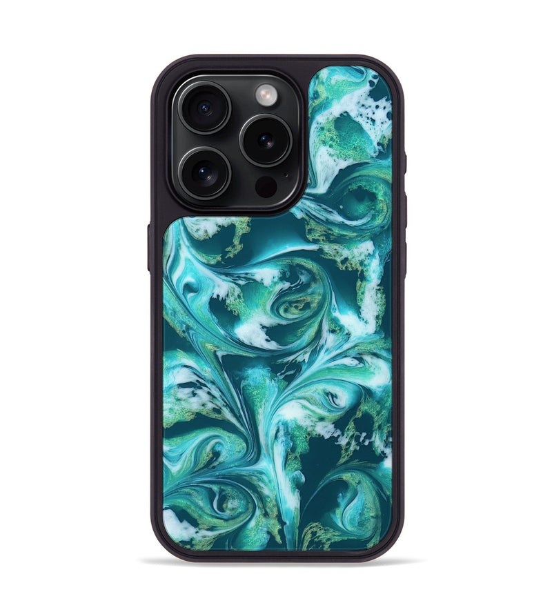 iPhone 15 Pro ResinArt Phone Case - Bettie (Green, 819174)