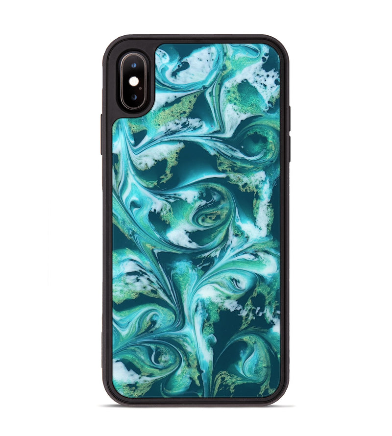 iPhone Xs Max ResinArt Phone Case - Bettie (Green, 819174)