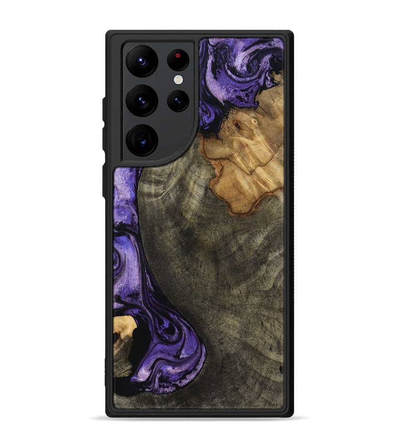 Galaxy S22 Ultra Wood Phone Case - Kristie (Purple, 819178)