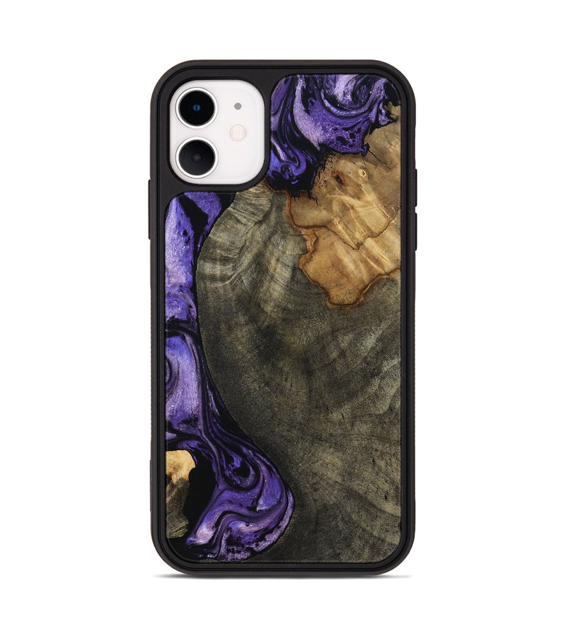iPhone 11 Wood Phone Case - Kristie (Purple, 819178)