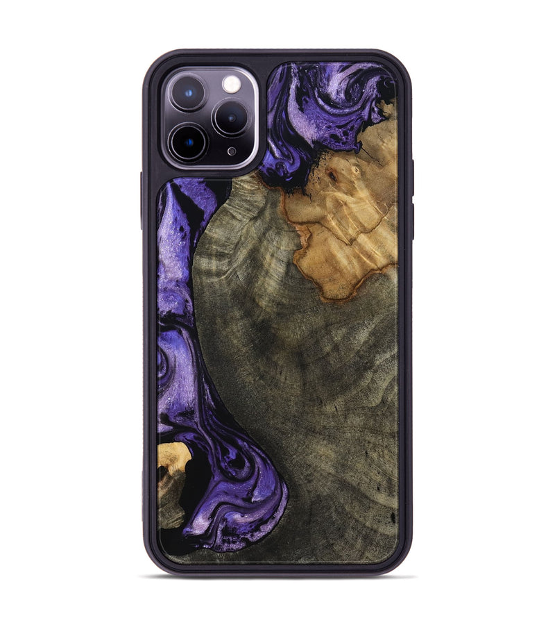 iPhone 11 Pro Max Wood Phone Case - Kristie (Purple, 819178)
