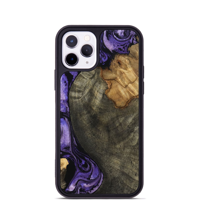 iPhone 11 Pro Wood Phone Case - Kristie (Purple, 819178)