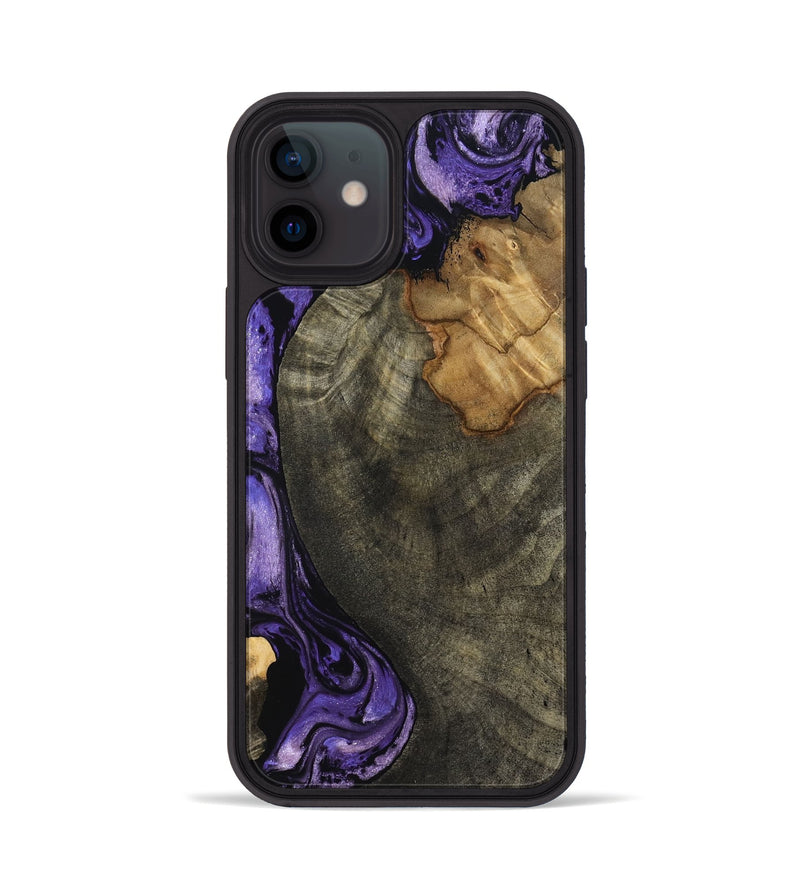 iPhone 12 Wood Phone Case - Kristie (Purple, 819178)