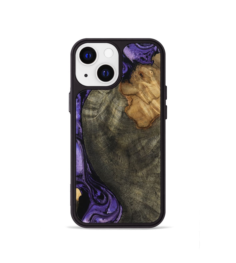 iPhone 13 mini Wood Phone Case - Kristie (Purple, 819178)