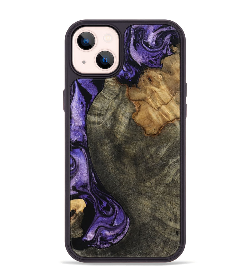 iPhone 14 Plus Wood Phone Case - Kristie (Purple, 819178)