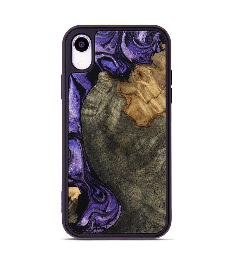 iPhone Xr Wood Phone Case - Kristie (Purple, 819178)