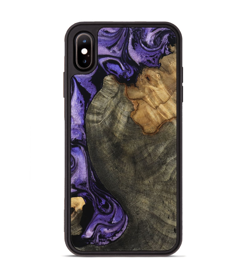 iPhone Xs Max Wood Phone Case - Kristie (Purple, 819178)